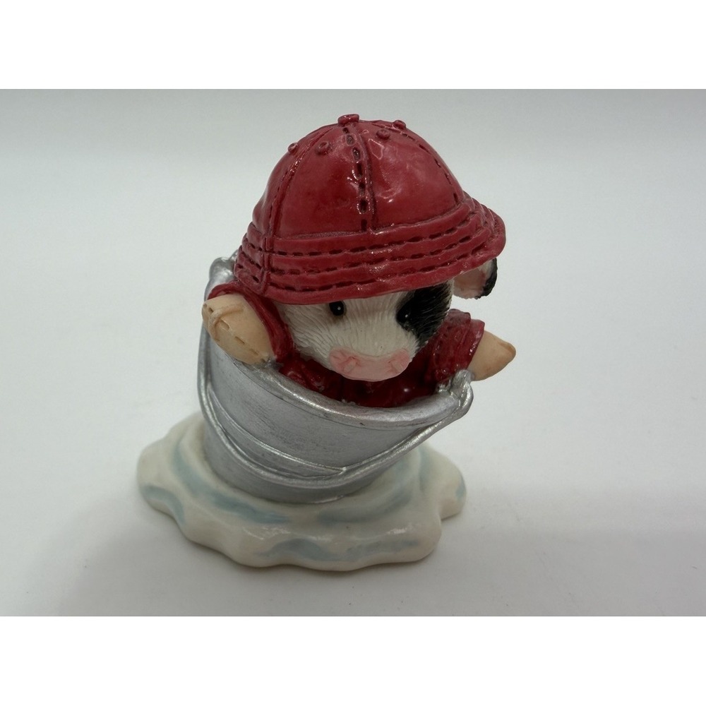 Vintage 1997 Enesco Mary's Moo Moos #296880 "BUCKETS OF FUN" Cow Raincoat